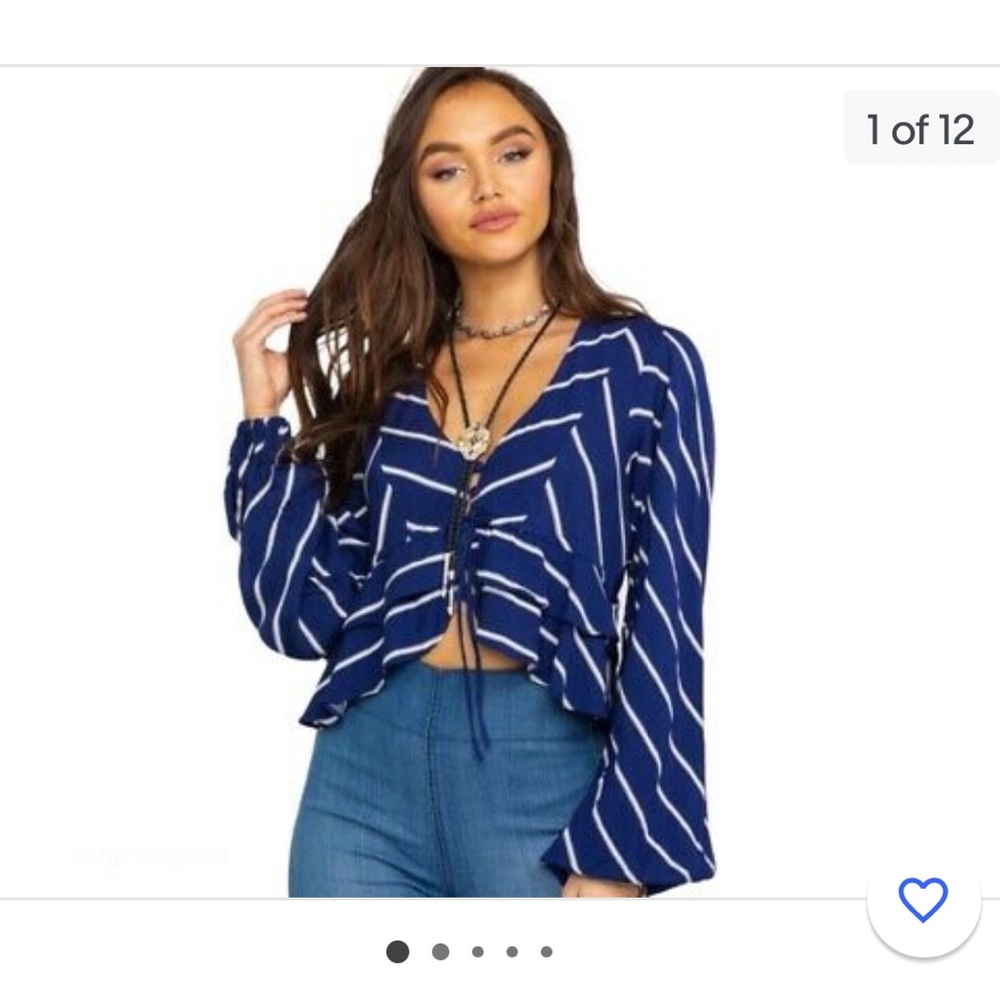FREE PEOPLE Samifran Crop Flowy Blouse